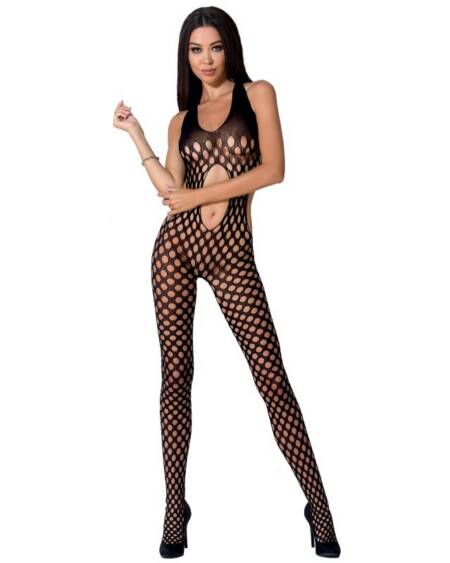 PASSION - WOMAN BS065 BODYSTOCKING SCHWARZ EINE GRÖSSE