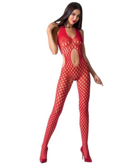 PASSION - WOMAN BS065 ROTER BODYSTOCKING, EINE GRÖSSE