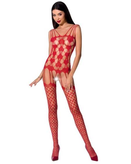 PASSION - WOMAN BS067 ROTER BODYSTOCKING, EINE GRÖSSE