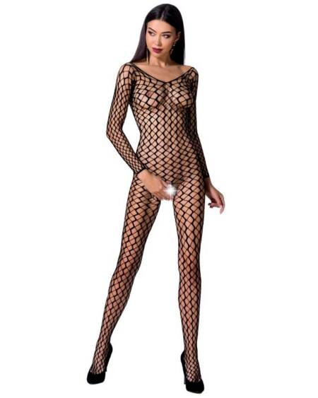 PASSION - WOMAN BS068 BODYSTOCKING SCHWARZ EINE GRÖSSE