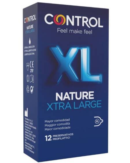 CONTROL - ADAPTA NATURE XL CONDOMS 12 UNITS