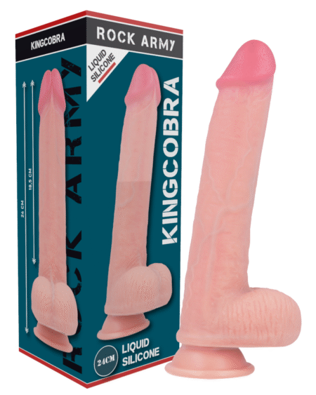 ROCKARMY - LIQUID SILICONE PREMIUM KINGCOBRA REALISTIC 24 CM -O- 4.77 CM