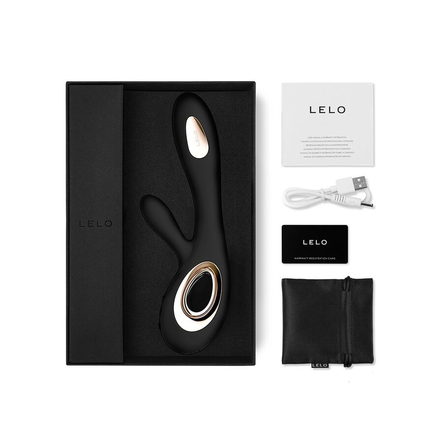 LELO - SORAYA WAVE VIBRATOR KANINCHEN SCHWARZ – Bild 4