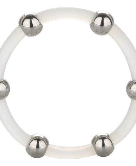 CALEXOTICS - STAHLPERLEN-SILIKONRING XL