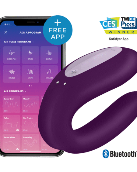 SATISFYER - DOUBLE JOY CON APP LILA