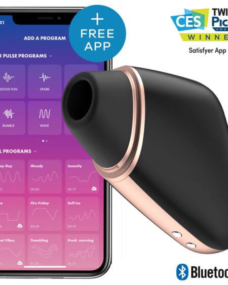 SATISFYER - LOVE TRIANGLE STIMULATOR & VIBRATOR SCHWARZ