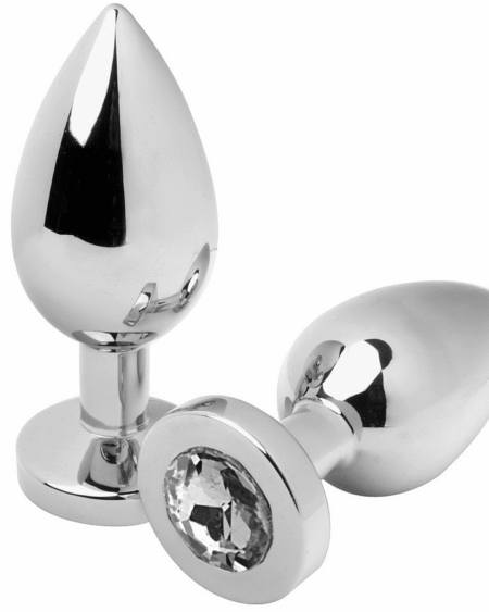 METAL HARD - ANALPLUG DIAMANT TRANSPARENT KLEIN 5,71 CM