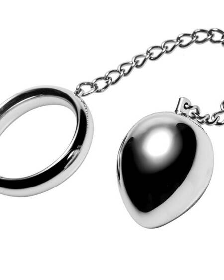 METAL HARD - COCKRING 40MM + KETTE MIT METALLKUGEL