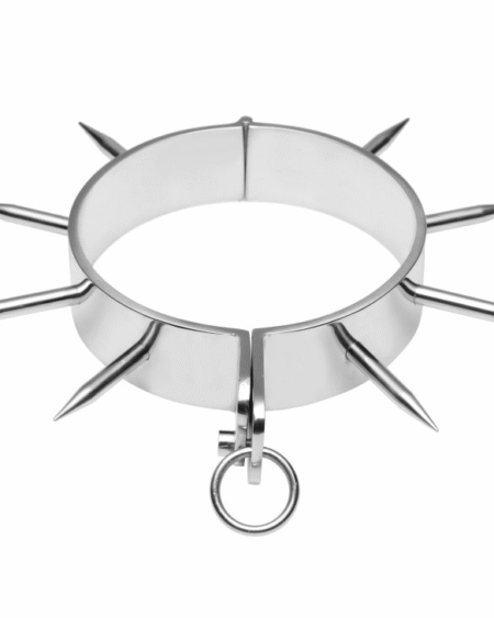 METAL HARD - BDSM-SKLAVENHALSBAND MIT SPITZEN