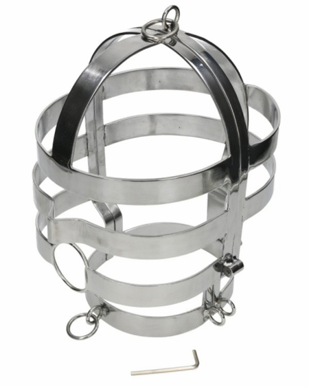 METAL HARD - MASKE MIT STAHLHALSKETTE