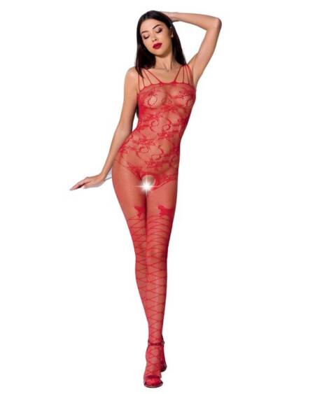 PASSION - WOMAN BS076 BODYSTOCKING EINE GRÖSSE ROT