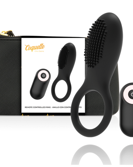 COQUETTE CHIC DESIRE - COCKRING FERNBEDIENUNG WIEDERAUFLADBAR SCHWARZ/GOLD