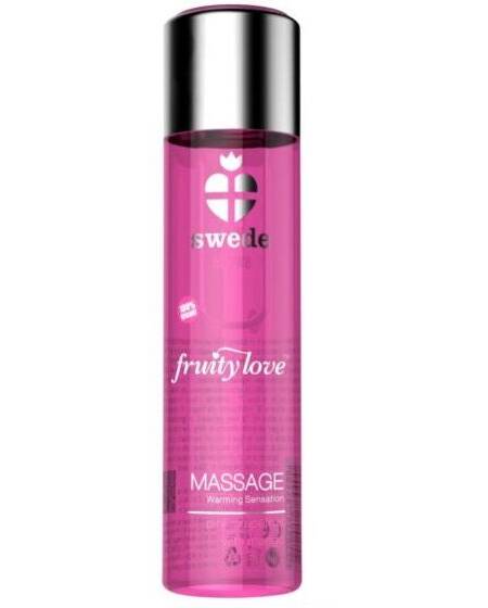 SWEDE - FRUITY LOVE MASSAGEÖL MIT WÄRMENDEM EFFEKT, ROSA GRAPEFRUIT MIT MANGO 60 ML