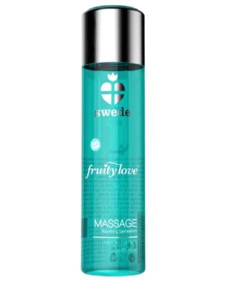 SWEDE - FRUITY LOVE MASSAGEÖL MIT WÄRMENDEM EFFEKT SCHWARZE JOHANNISBEERE UND LIMETTE 120 ML