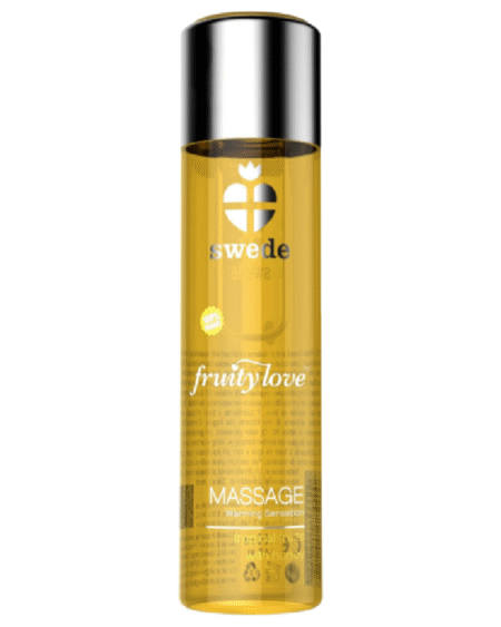 SWEDE - FRUITY LOVE MASSAGEÖL MIT WÄRMENDEM EFFEKT TROPISCHES FRUCHTIGES MIT HONIG 120 ML.
