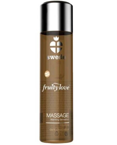 SWEDE - FRUITY LOVE MASSAGEÖL MIT WÄRMENDEM EFFEKT INTENSIVE DUNKLE SCHOKOLADE 60 ML