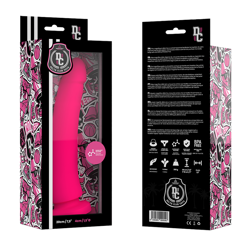 DELTA CLUB - TOYS ROSA DILDO MEDIZINISCHES SILIKON 20 CM -O- 4 CM – Bild 5