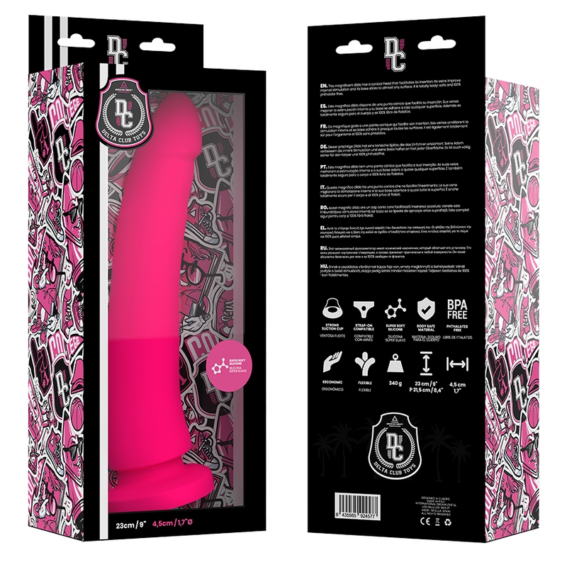 DELTA CLUB - TOYS ROSA DILDO MEDIZINISCHES SILIKON 23 CM -O- 4.5 CM – Bild 6