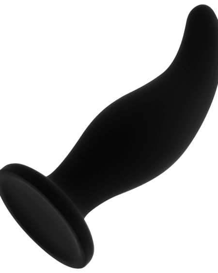 OHMAMA - GEBOGENER SILIKON-ANALSPlug P-Punkt 12 cm