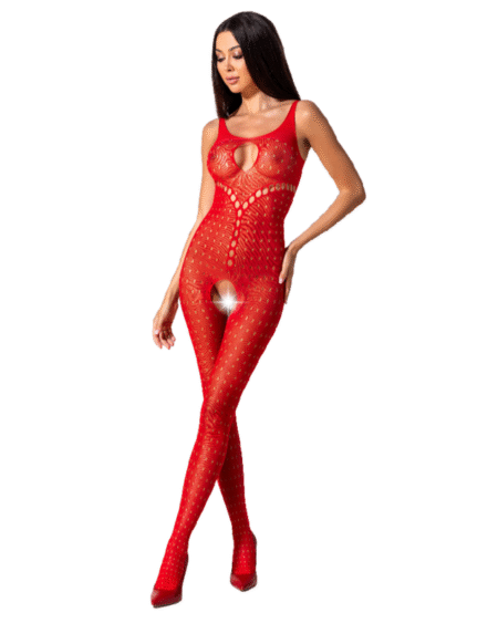 PASSION - WOMAN BS078 BODYSTOCKING EINE GRÖSSE ROT