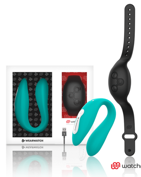 WEARWATCH - DUAL-TECHNOLOGIE VIBRATOR WATCHME AQUAMARINE / JET